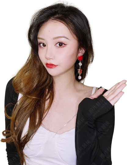 女生照片抠图